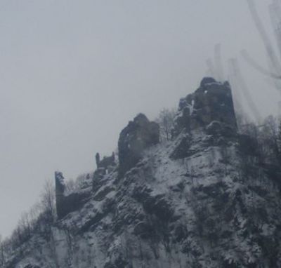 Old castle ruin in Banská Stiavnica
