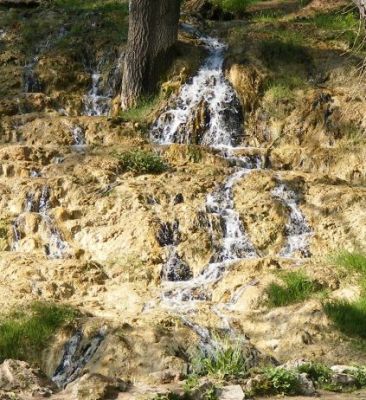 Travertine waterfall in Vysne Ruzbachy