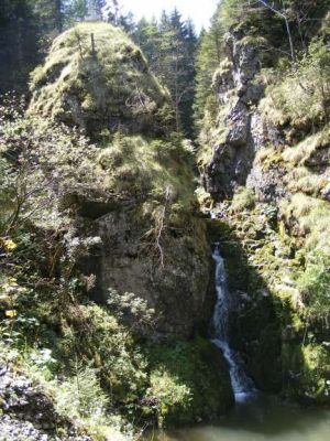 Waterfall on stream Borovianka